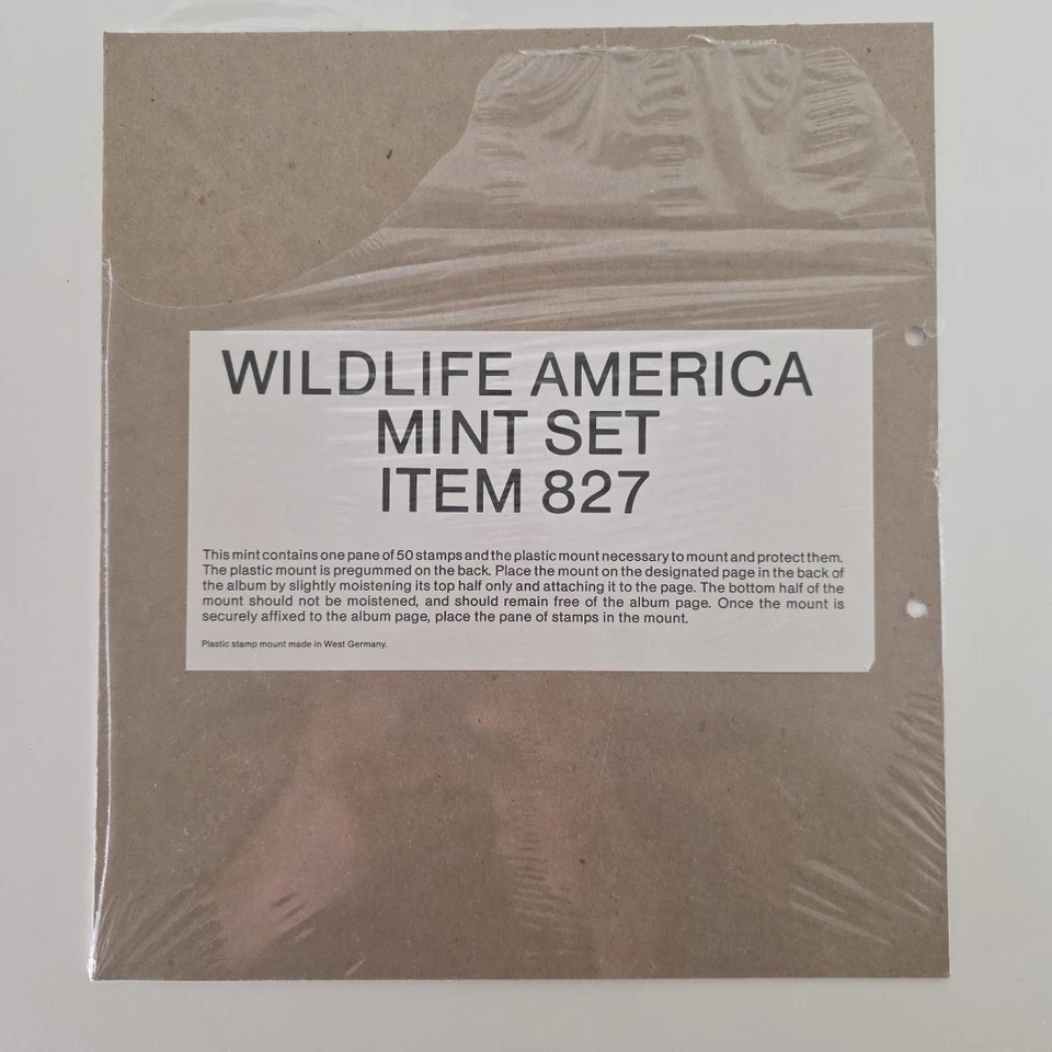 1987 Wildlife America Mint Complete Set 50 Commemorative Stamps Item 827 - Bild 2 von 3