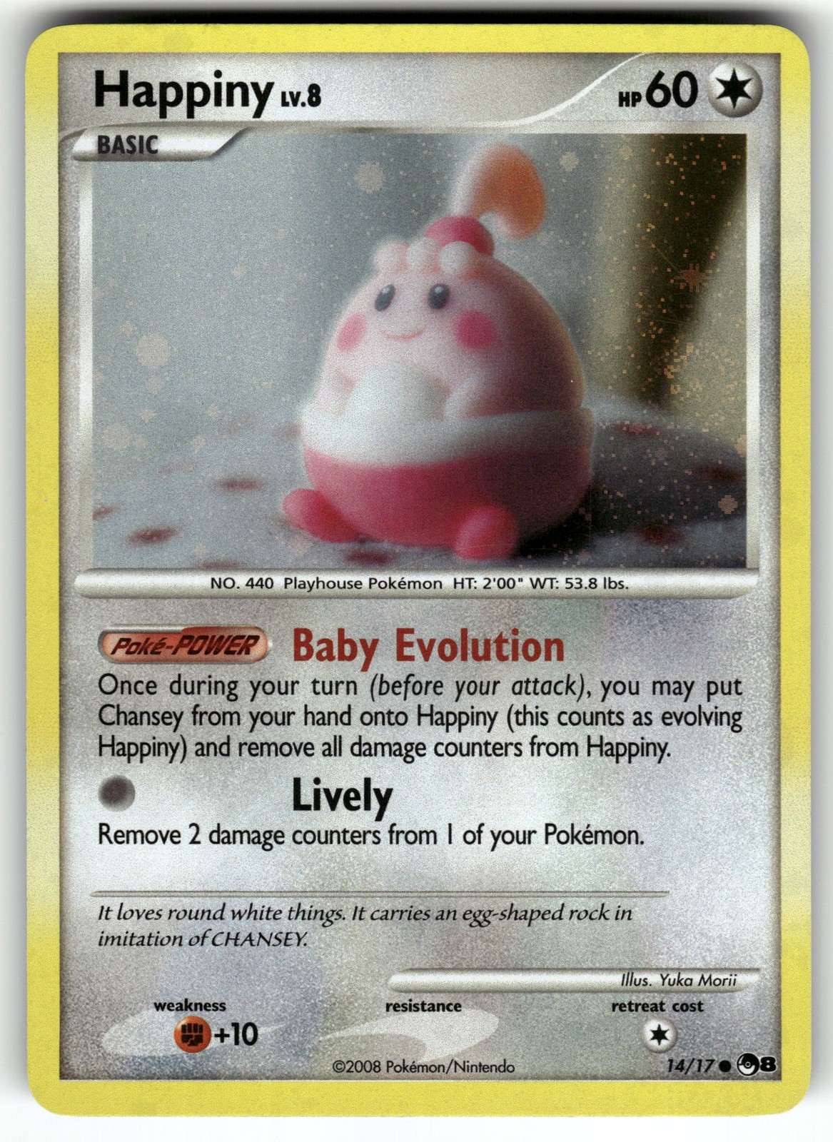 Happiny 014/017 POP Series 8 LP Pokemon Card TCG