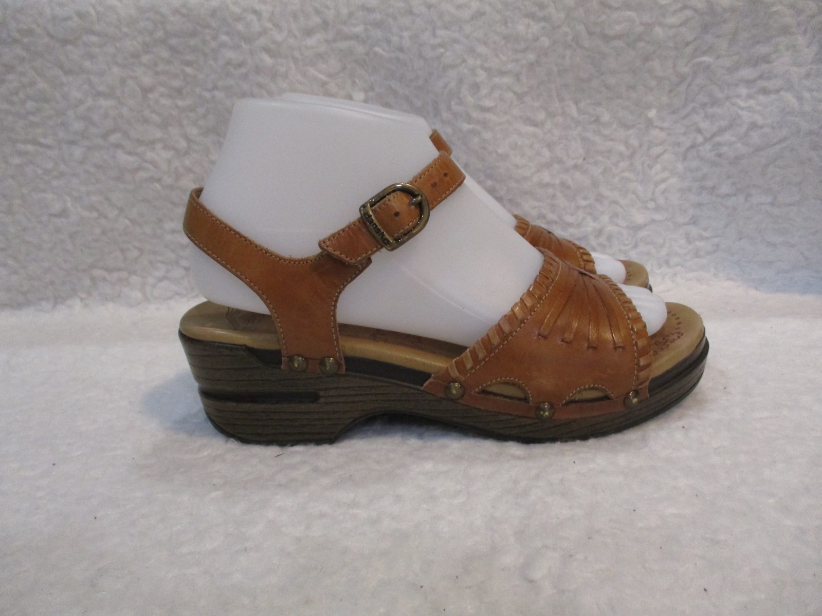 Women's, Dansko, Brown Leather, Slingback Sandals, Shoes, Size, 37 or 6.5 to 7