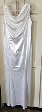 Off White Women's 30s Style Mermaid Sleeveless Gown Formal Evening Gown Wedding