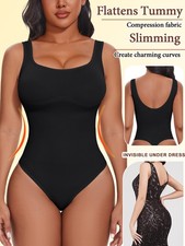 Women's Full Body Shaper Tight Shapewear Tummy Control Tank Bodysuit Tik Tok New