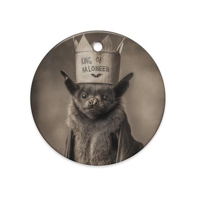 Vintage Victorian Gothic King of Halloween Bat Ornament