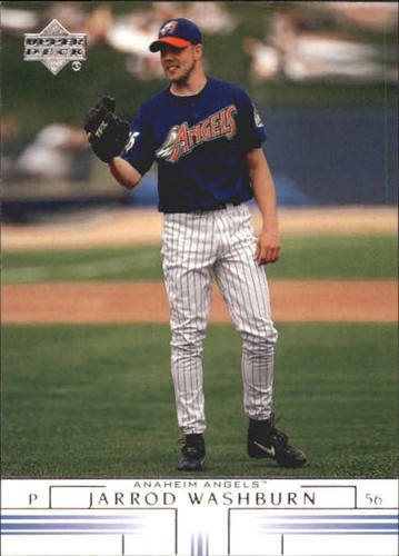 2002 Upper Deck Jarrod Washburn #55 card