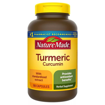 Nature Made Turmeric Curcumin 500 Milligram. Capsules Antioxidant Value Size