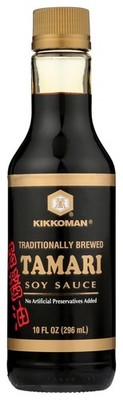 Kikkoman Naturally Brewed Tamari Soy Sauce 10 Fl oz - No 10 Oz (Pack of 6) 