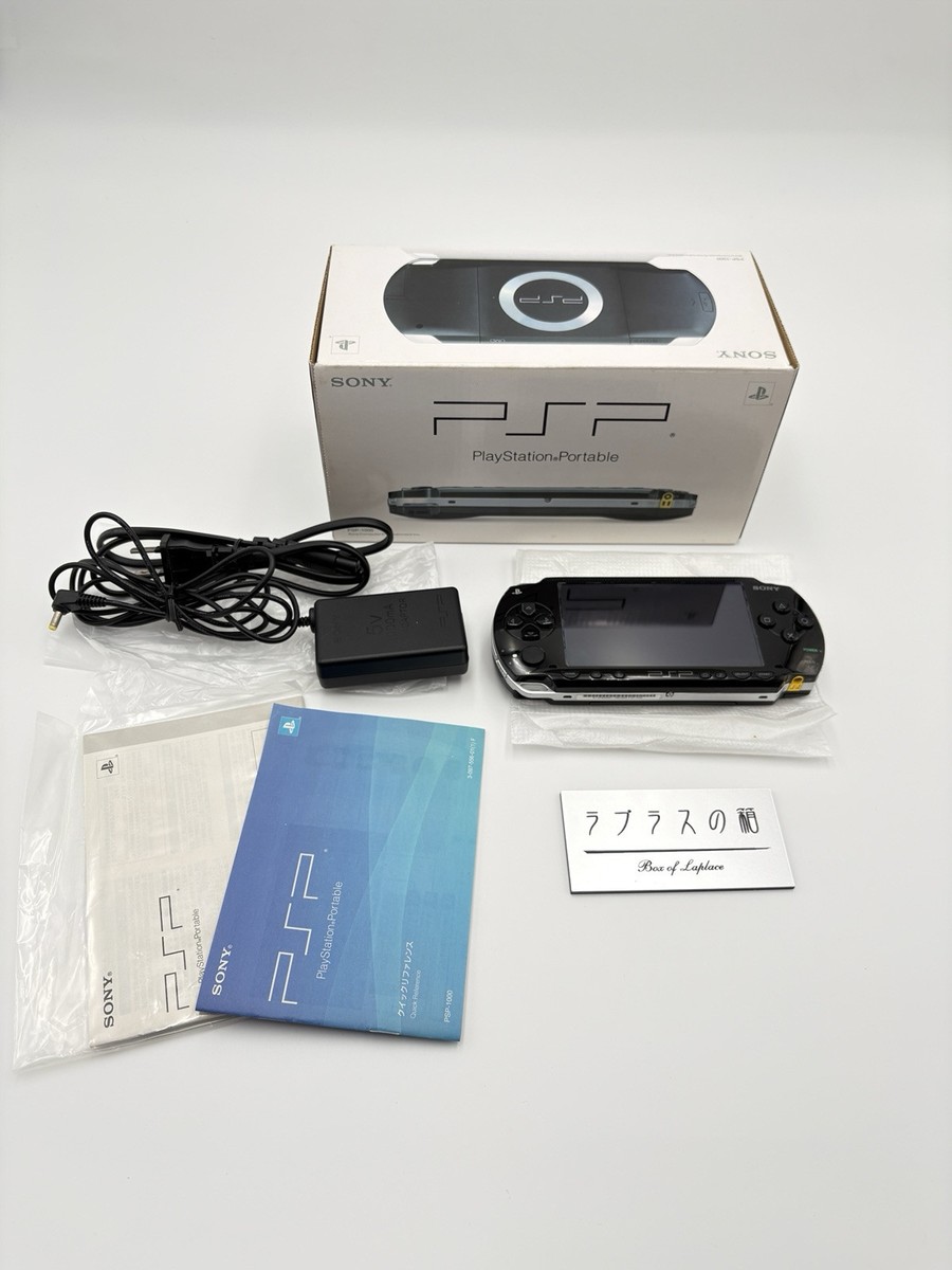 Sony PlayStation Portable PSP -1000 Black Console w/Box [Used
