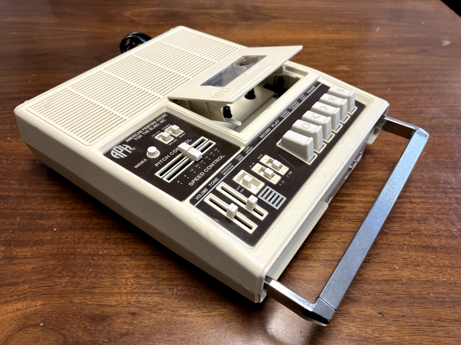 APH American Printing House 5198A Cassette Tape Recorder Player Pitch Speed B