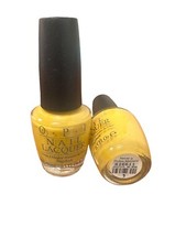 OPI Nail Lacquer Never A Dulles Moment NL W56 0.5 fl oz Bright Yellow Polish NEW