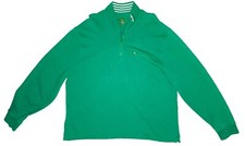 Orvis Men's Green 1/4 Zip Sweater; XL