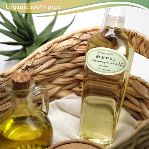 Premium Walnut Oil 100% Pure Organic Cold Pressed Best Fresh 2 oz up to 7 LB - Picture 11 of 24