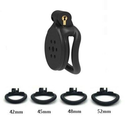 Male Chastity Device Super Small 3D Printed Mamba Mamba Cage 4 Rings