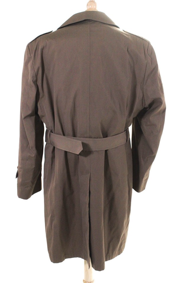 Botany 500 Mens Brown Collar Button Long Sleeve Trench Coat Size 46R eBay