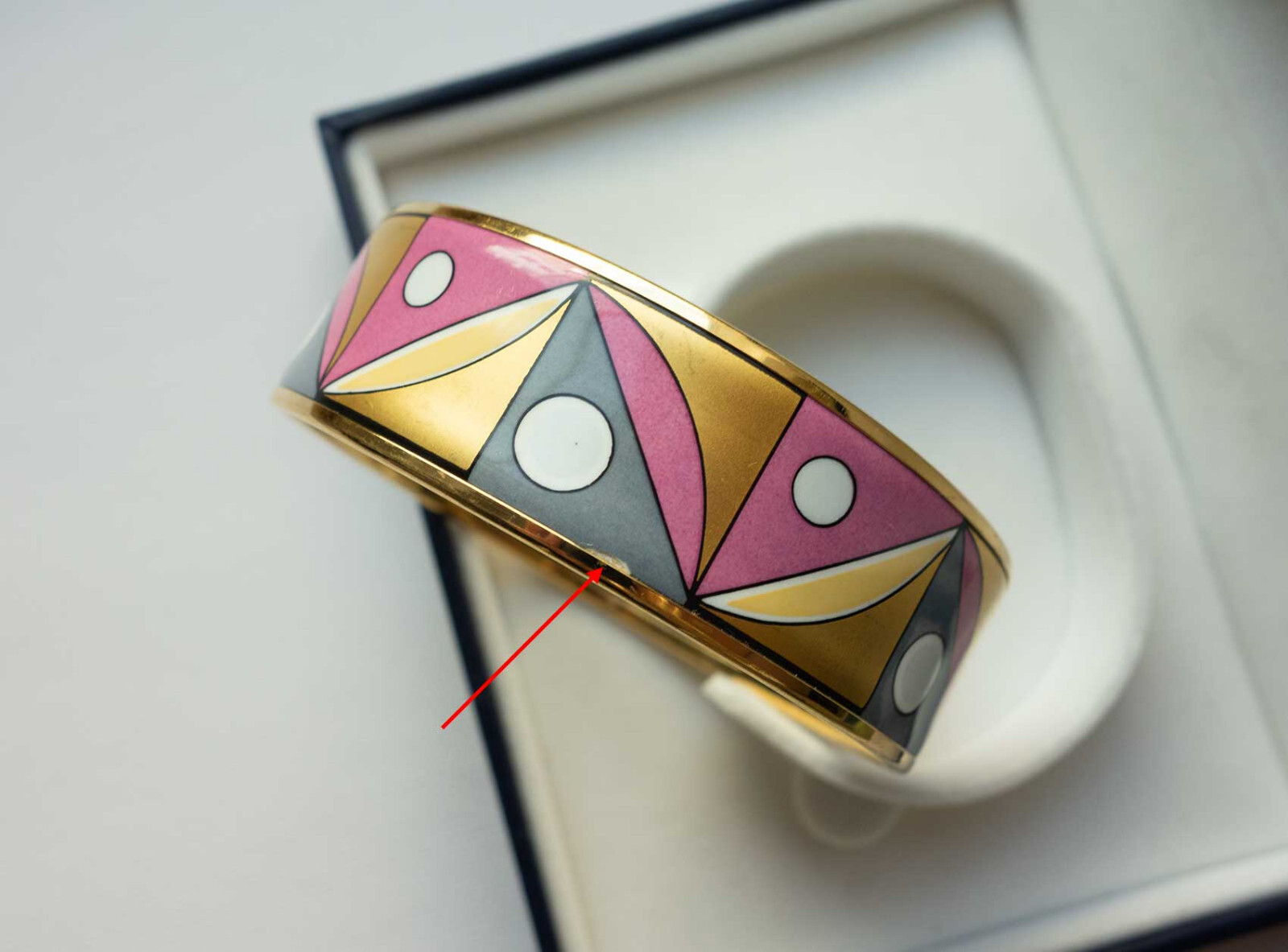 Two MICHAELA FREY WILLE Bangles Bracelets Enamel … - image 9