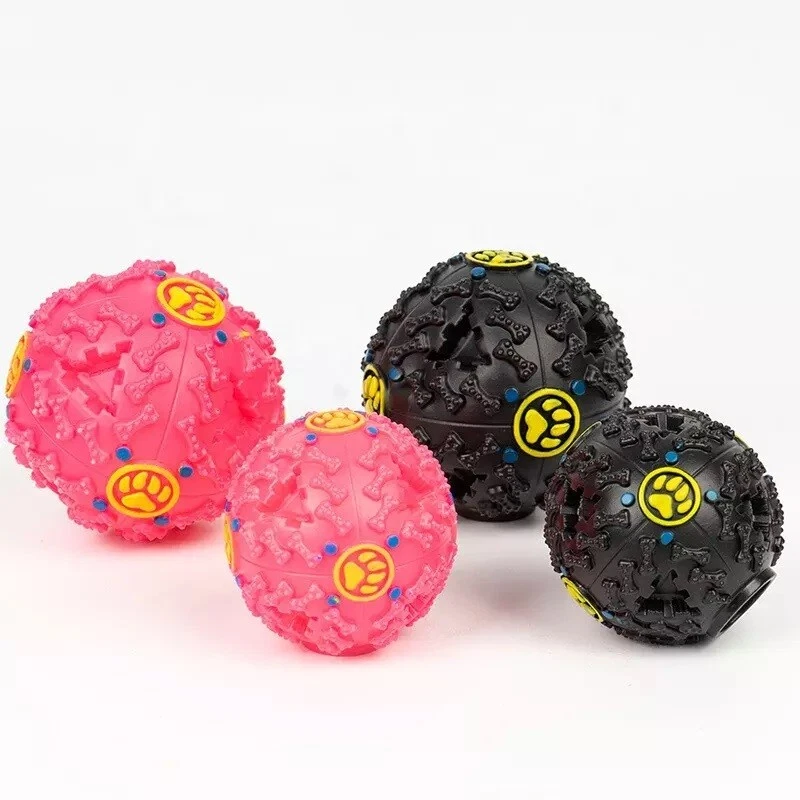 Futterball Hund Katze Futterspender Haustier Katzenspielzeug Snackball M Pink - Bild 3 von 4