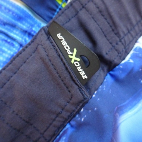 ZeroXposur Boy's Swim Board Shorts Surf Bathe Sharks Cargo Pocket Blue M 10/12 - Picture 9 of 12