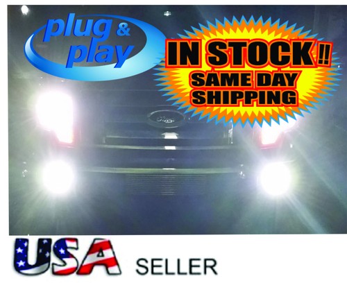 H-10 High Power 80W Cree LED Fog Bulbs 6000K pair, fits FORD F-150 2006~2017 - Picture 2 of 5