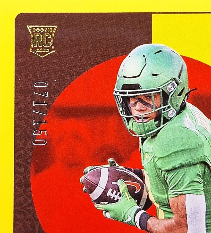 2023 Panini Legacy Christian Gonzalez Yellow Parallel RC 71/150 NFL NE. Patriots - Image 3 of 4