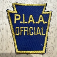 Vintage P. I. A. A. Official Patch PA  Inter scholastic Athletic  Association 