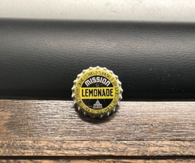 UNUSED MISSION LEMONADE SODA POP BEVERAGE SOFT DRINK CORK BOTTLE CAP / CROWN