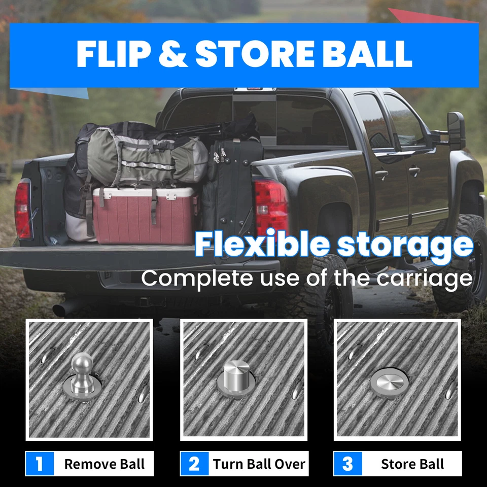 For 2016-2019 Chevy Silverado 2500 HD GMC Sierra Gooseneck Hitch Complete Kit Foto 3 de 4