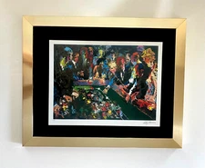 LeRoy Neiman " CRAPS " Signed Pop Art Mounted and Framed in New 11x14