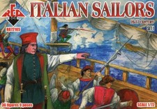 16-17th Century Italian Sailors Set 1 36 figures, 9 poses 1/72 RedBox 72105