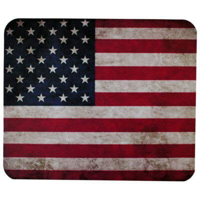Rugged USA American Flag Mouse Pad Mat Computer Desk Accessories Office Decor