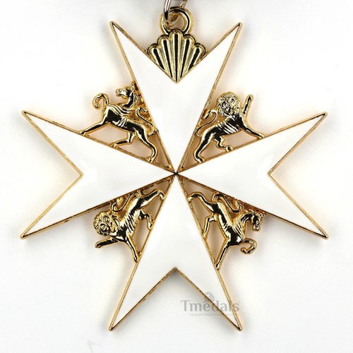 Order of St John Medal officer class Badge Maltese Cross Gold Full-Size Replica - Picture 4 of 9