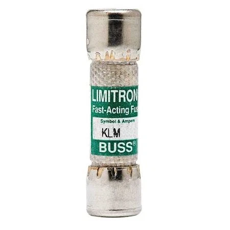Eaton Bussmann Klm-1-1/2 Midget Fuse, Klm Series, Fast-Acting, 1.50A, 600V Ac,
