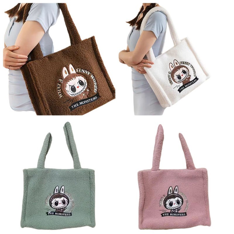 2024 POP MART Labubu The Monsters Soft Shoulder plush Bag