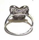 925 Sterling Silver black white cubic zirconia cz butterfly design womens ring 7 — photo 4