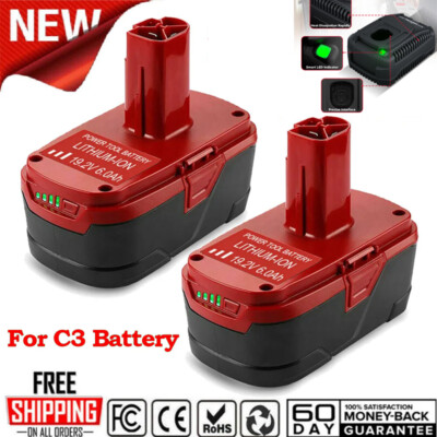 2X For Craftsman 19.2V Battery C3 DieHard 130279005 11376 130279003 11375 19V