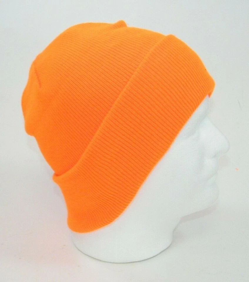 (9) GORROS DE PUNTO CP90 NARANJA NEÓN PORT & COMPANY Foto 4 de 4