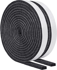 Open Cell Self-Adhesive Foam Seal Tape 1/2 X 1/4 Inch, Weather Stripping for Doo