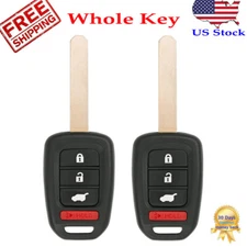 2 For 2014 2015 2016 2017 2018 2019 Honda CRV HRV Car Remote Key Fob replacement