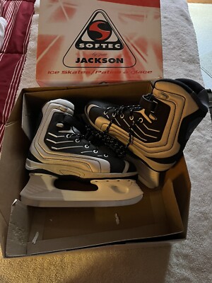 Jackson Softec Sport Ice Skates with white hockey blade Original Owner