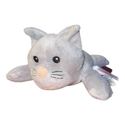 Melissa & Doug Cat Plush Gray Cuddle Kitten Stuffy Laying Down Stuffed Animal