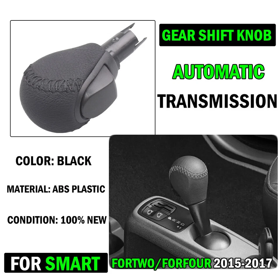 Para Smart Fortwo/Forfour 2015 2016 2017 Automático Cambio de marchas Perilla Manija Cambio Foto 2 de 4