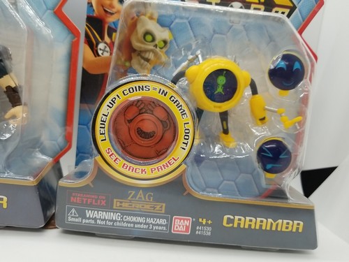 Bandai Zag Heroez CROGAR & CARAMBA Zac Storm Toy Figurine Treasure Coin Netflix - Picture 5 of 15