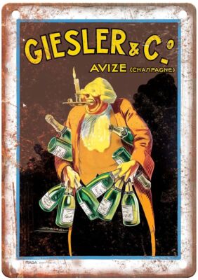 1923 Vintage Liquor Poster Retro Look Reproduction Metal Sign E1075