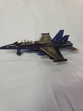 6.5" X-Planes US Navy F-18 Hornet Blue Angel Jet Diecast by play maker toys.