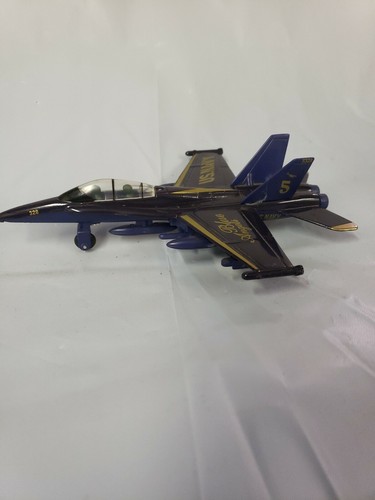 6.5" X-Planes US Navy F-18 Hornet Blue Angel Jet Diecast por Play Maker Toys. - Imagen 1 de 7