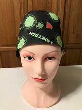 Scrub or Chef Hat Medical Nursing Chemo Skull Cap Minecraft