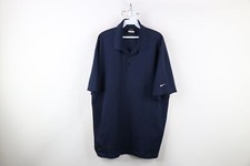 Vintage Y2K Nike Golf Mens XL Travis Scott Mini Swoosh Knit Golfing Polo Shirt