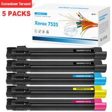 5x Toner für Xerox Workcentre 7525 7530 7535 7545 7556 7830 7835 7845 7855 7970