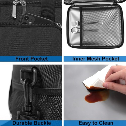 Multi-Functional Insulated Lunch Cooler Bag - Ideal for Work, Beach & Picnics - Picture 8 of 9
