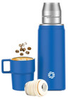 Healter 850ml Travel Vacuum Flask, Water Bottle for Coffee, Built-in Lid Cup, FJ