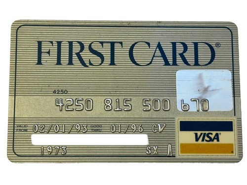 First Omni Bank N.A. Visa Gold Credit Card Exp 1993 | eBay