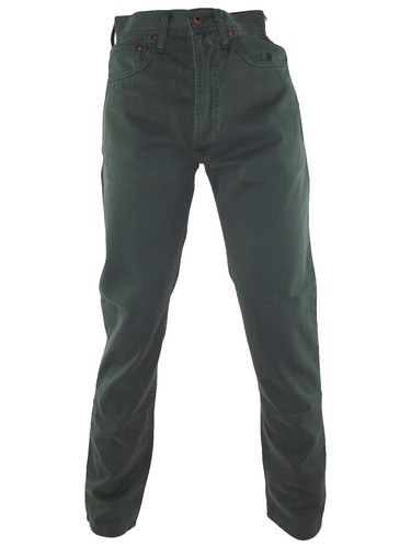 Cotton Belt Pantalone Da Uomo Verde Gamba Dritta Cotone Casual P/e 44 45 W30 31 - Picture 4 of 10