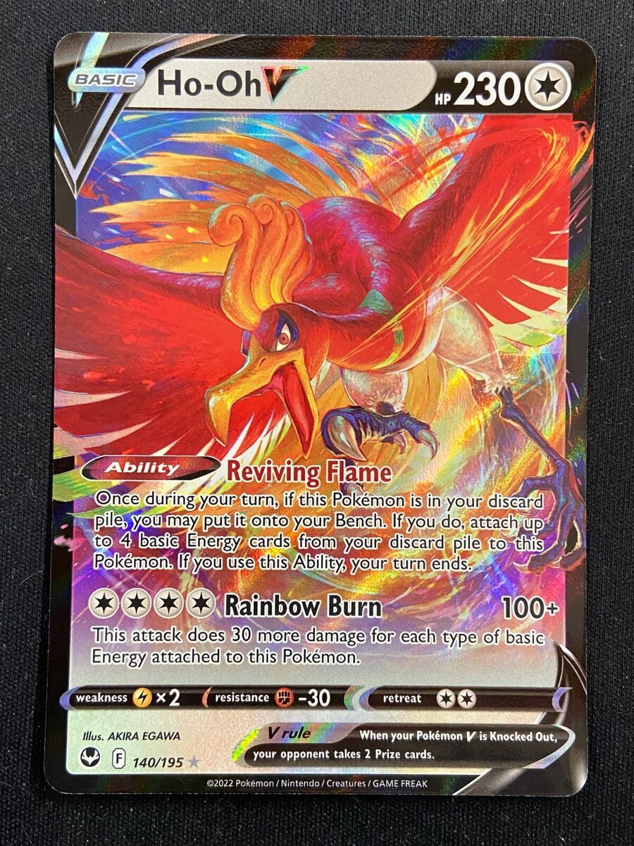 Carta Pokemon Ho-Oh V 140/195 Português Card Original Copag